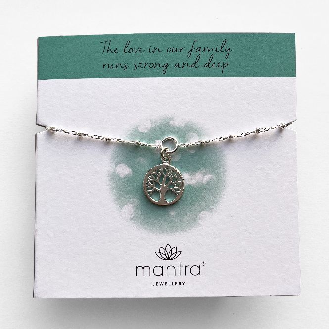 Family Tree Charm Bracelet in Sterling Silver - Image 3