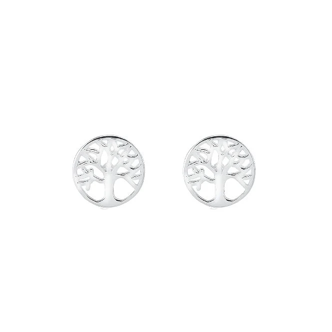 Family Tree Earrings in Sterling Silver