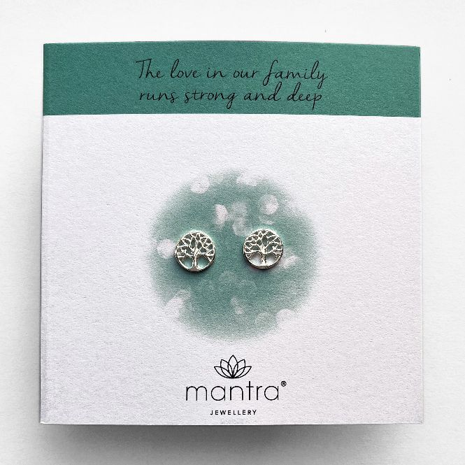 Family Tree Earrings in Sterling Silver - Image 3