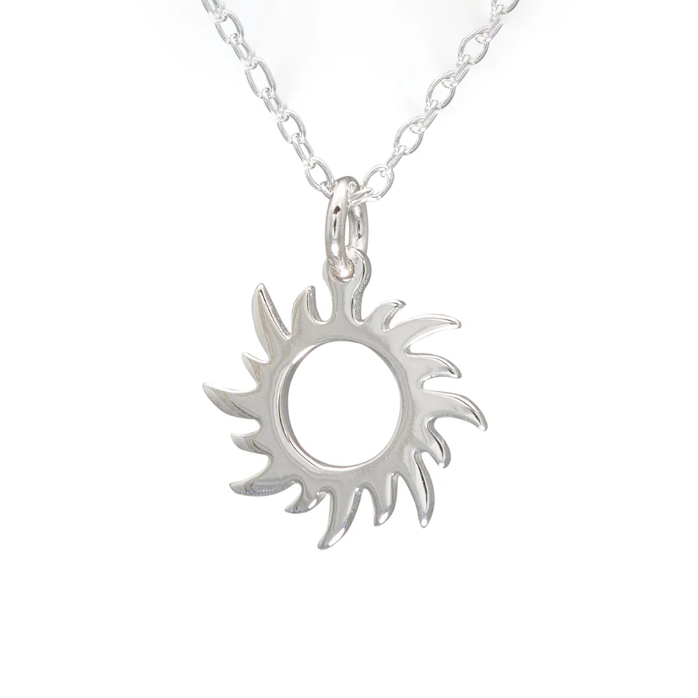Friendship Sunshine Necklace in Sterling Silver
