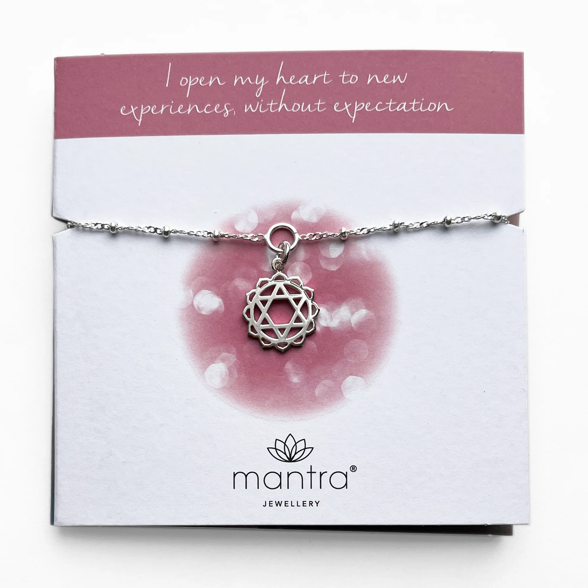 Heart Chakra Charm Bracelet in Sterling Silver - Image 3