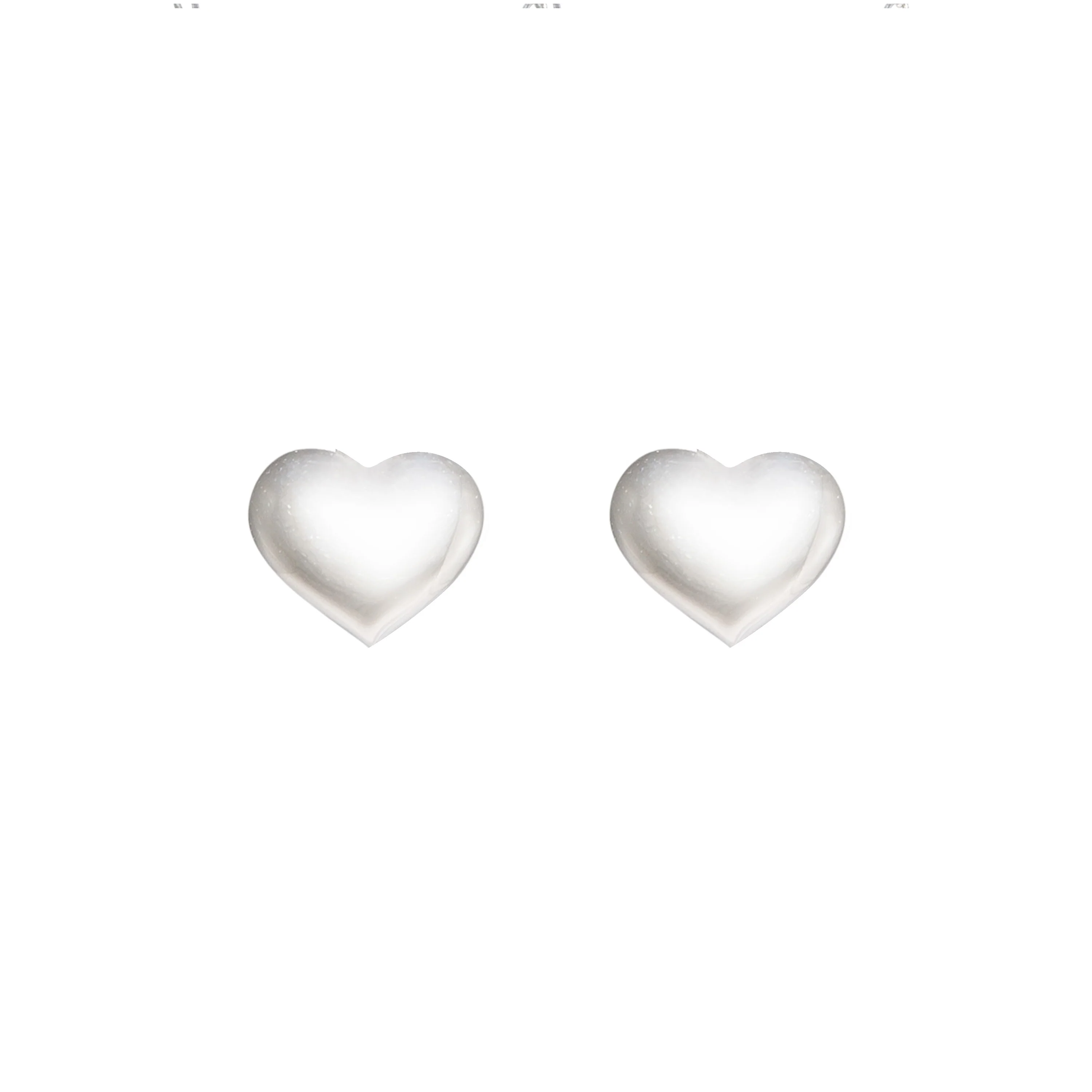 Heart Earrings in Sterling Silver