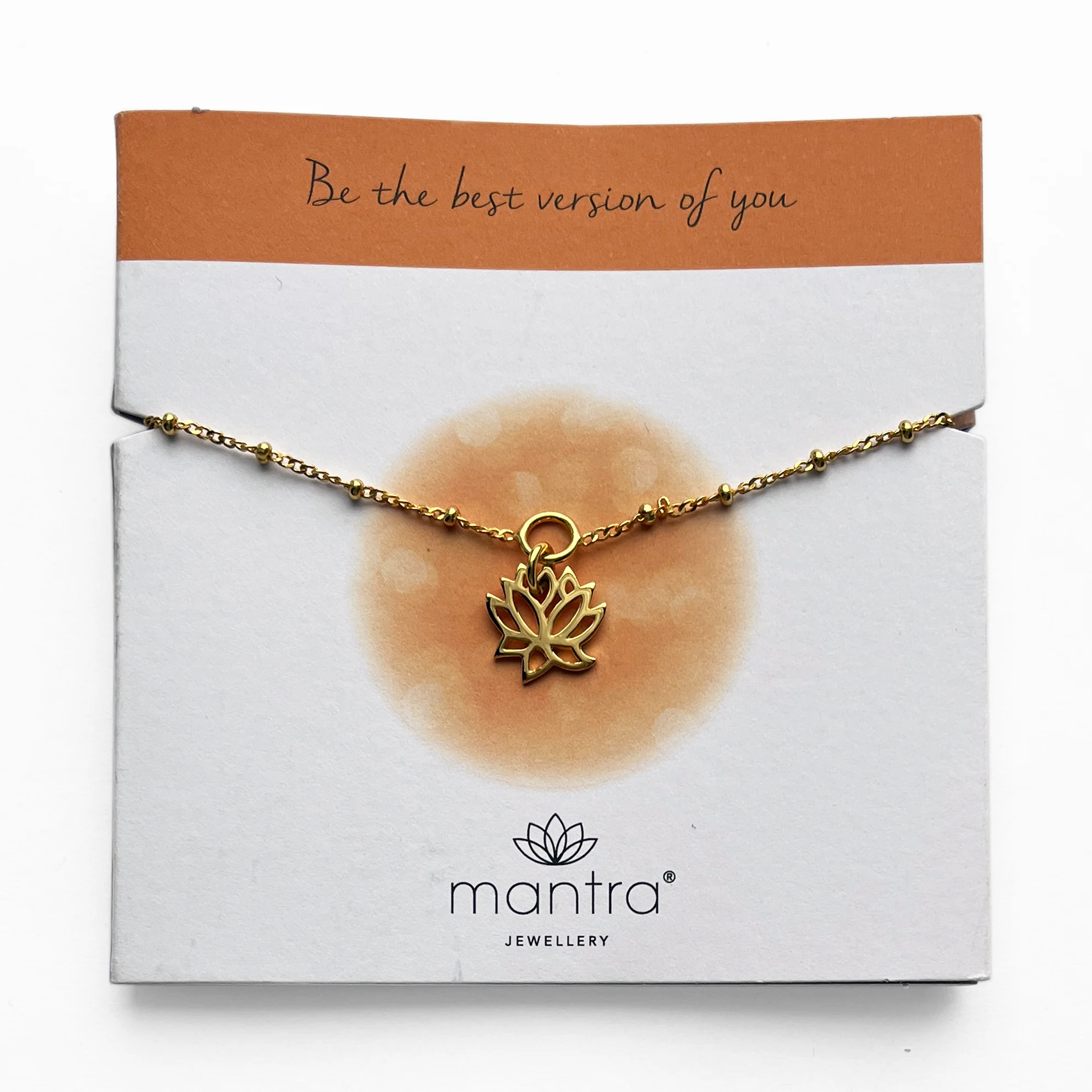 Lotus Charm Bracelet in Gold - Image 3