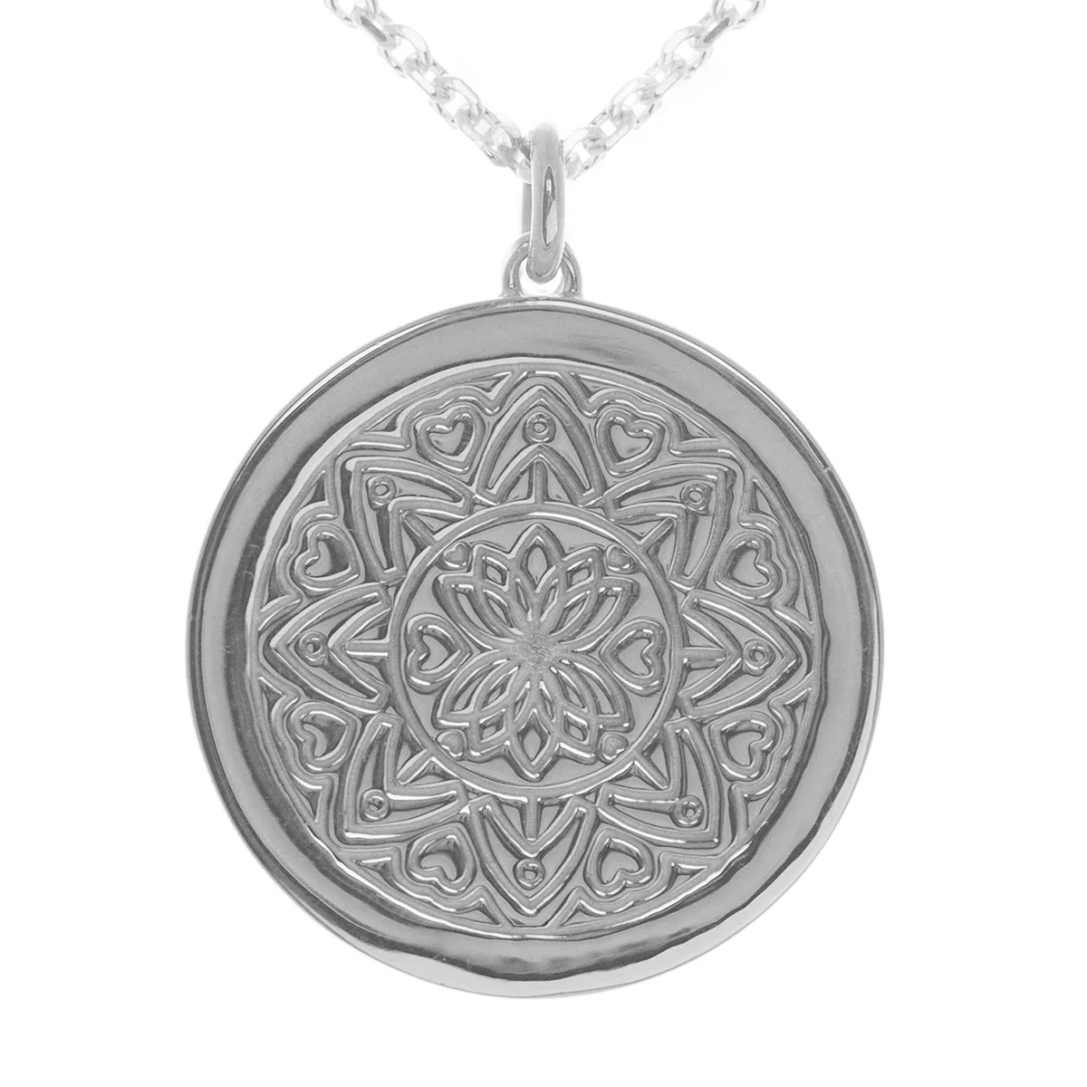 Love Mandala myMantra Necklace in Sterling Silver, 45cm