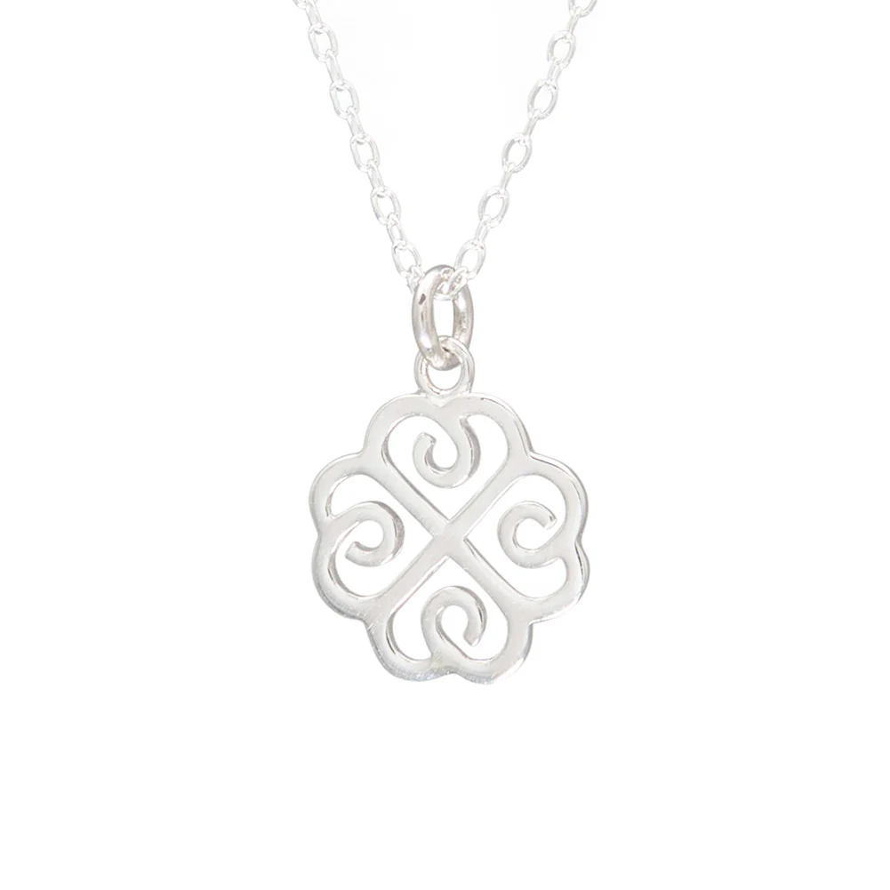 Lucky Clover Necklace in Sterling Silver