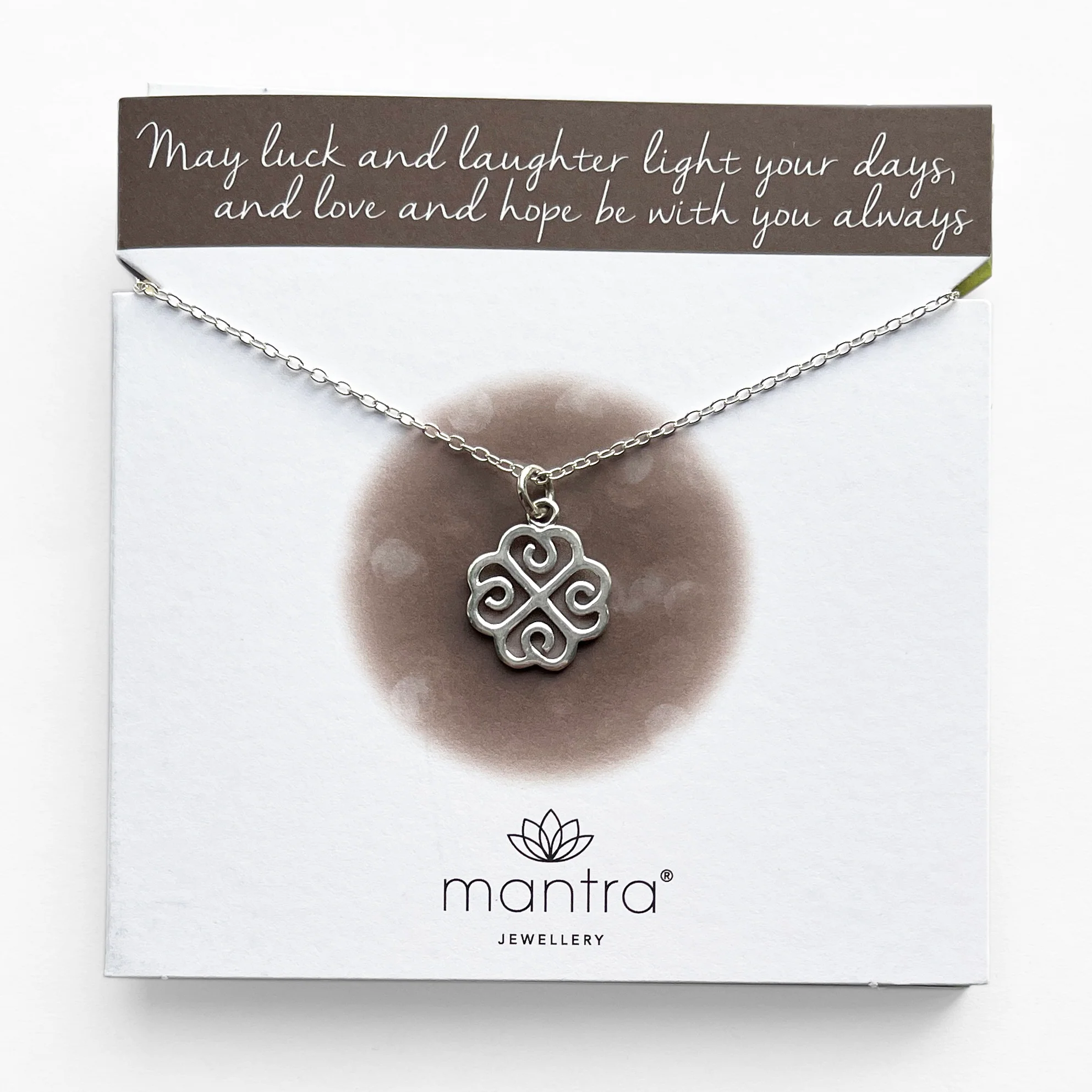 Lucky Clover Necklace in Sterling Silver - Image 3