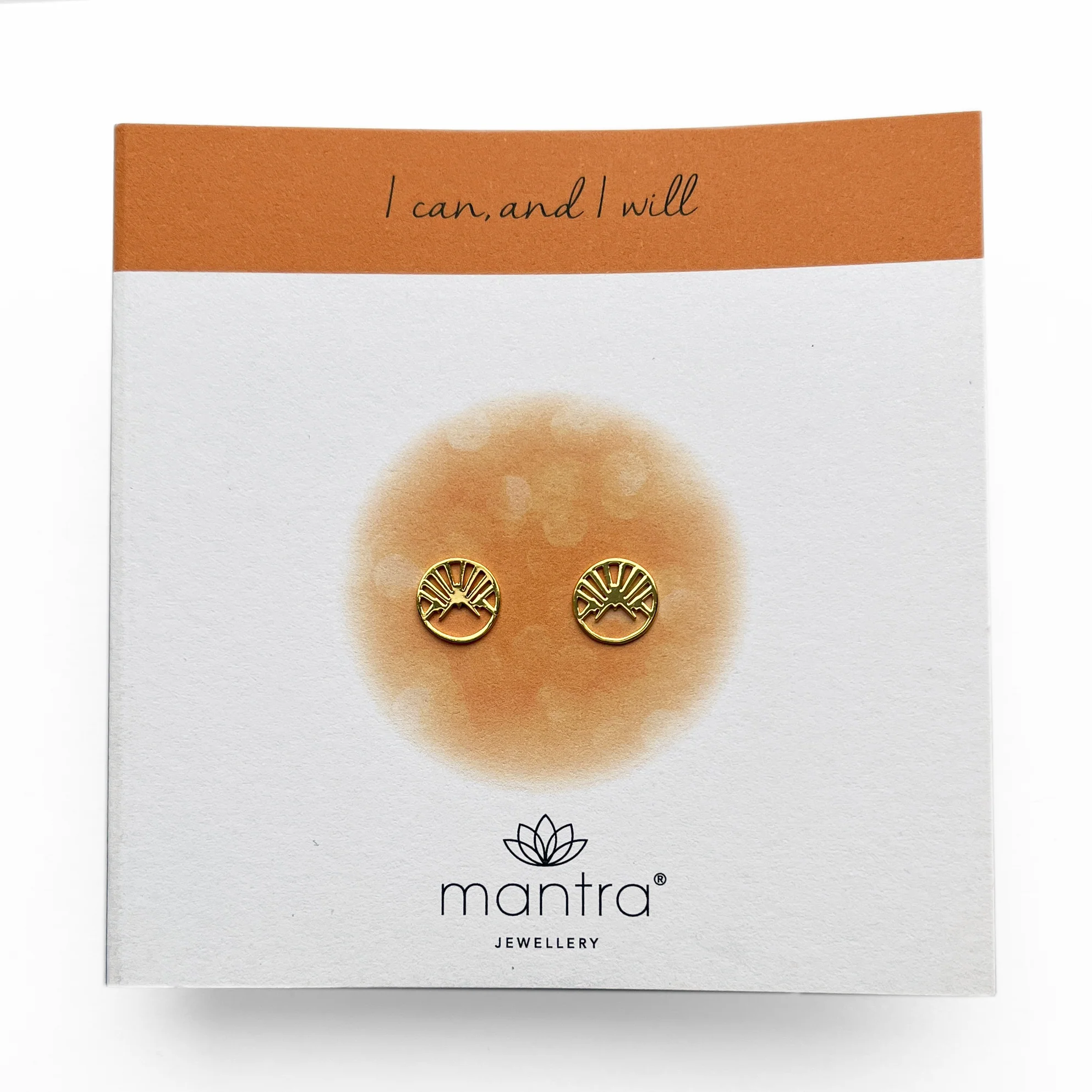 Mountain Earrings in Gold - Image 3