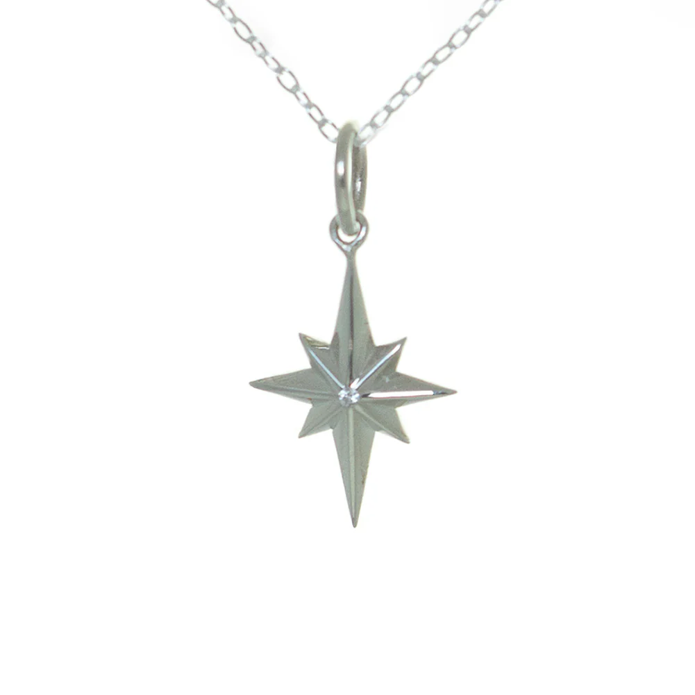 North Star Necklace in Sterling Silver