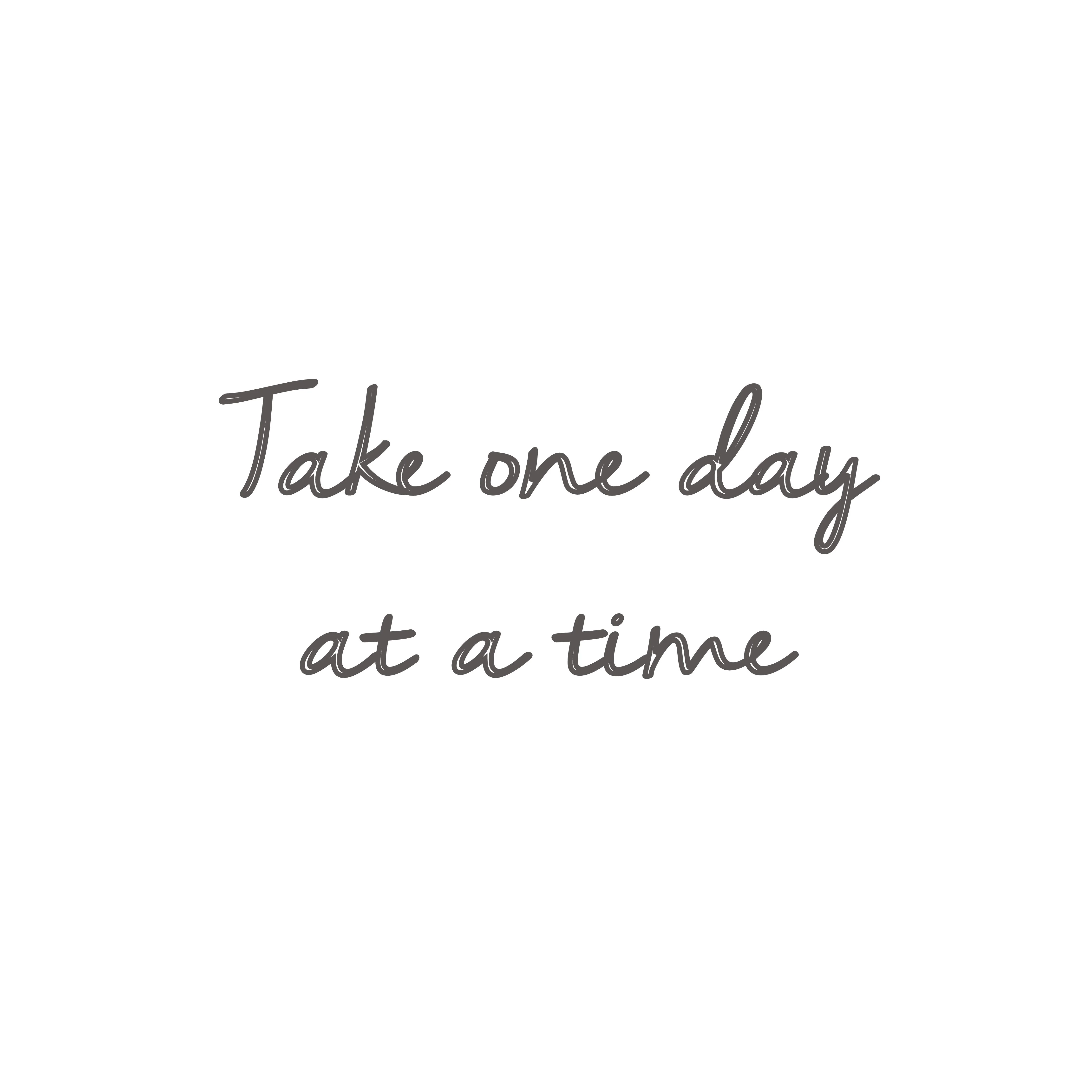 One Day at a Time Disc Necklace in Rose Gold - Image 2