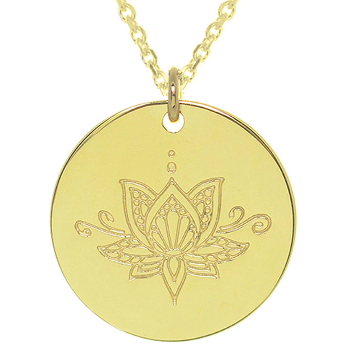 Ornate Lotus myMantra Necklace in Gold, 45cm