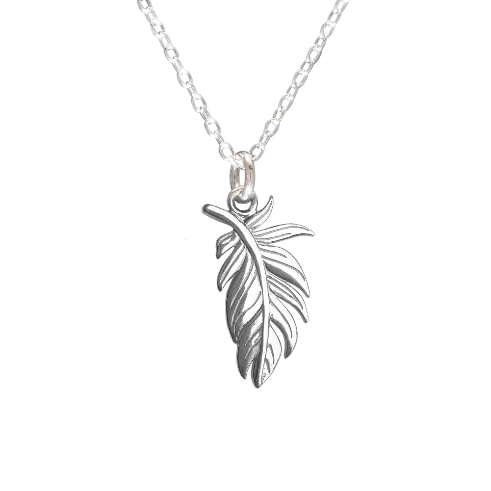 Plume Necklace in Sterling Silver