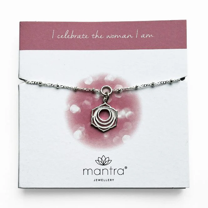 Sacral Chakra Charm Bracelet in Sterling Silver - Image 3