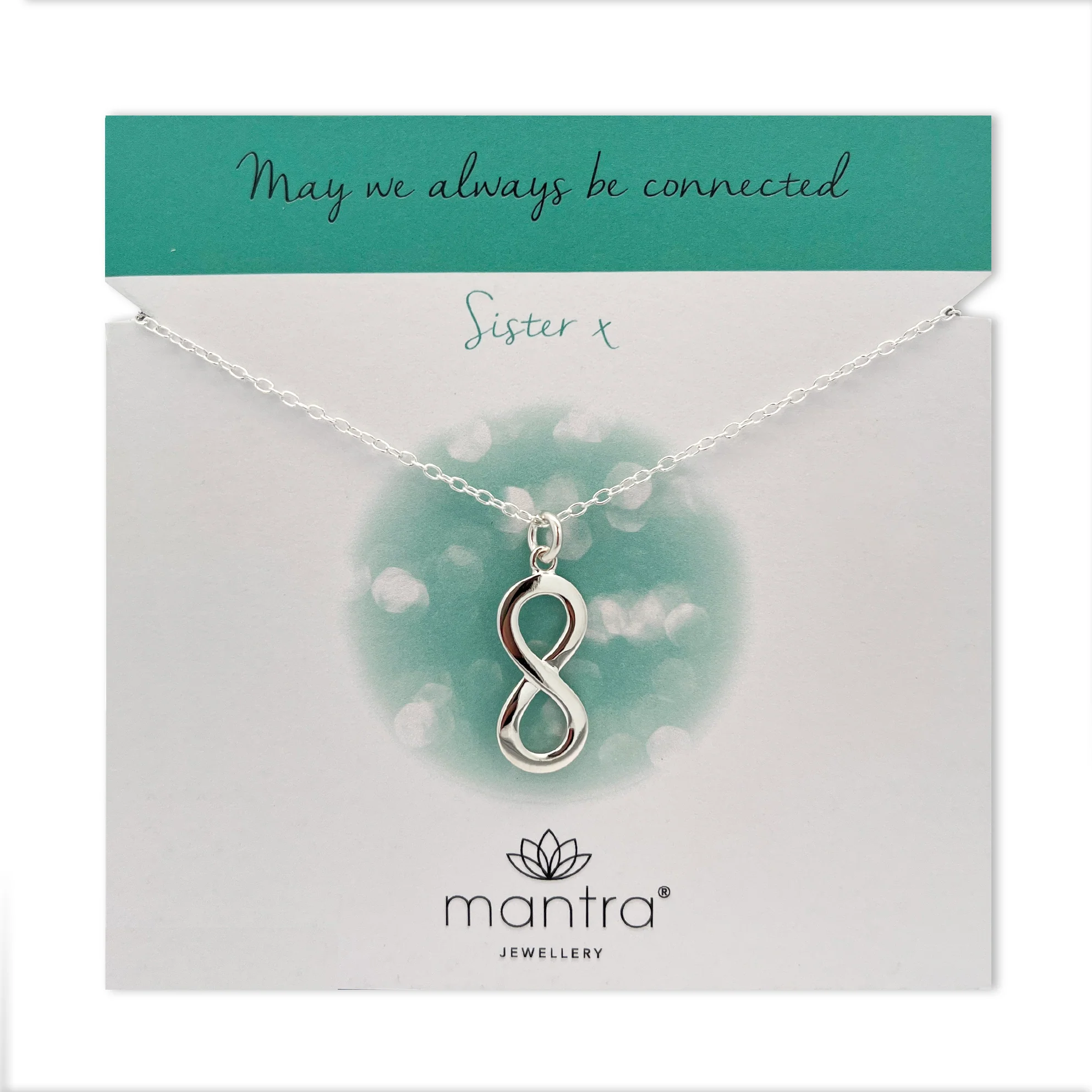 Sister Infinity Necklace in Sterling Silver - Image 3