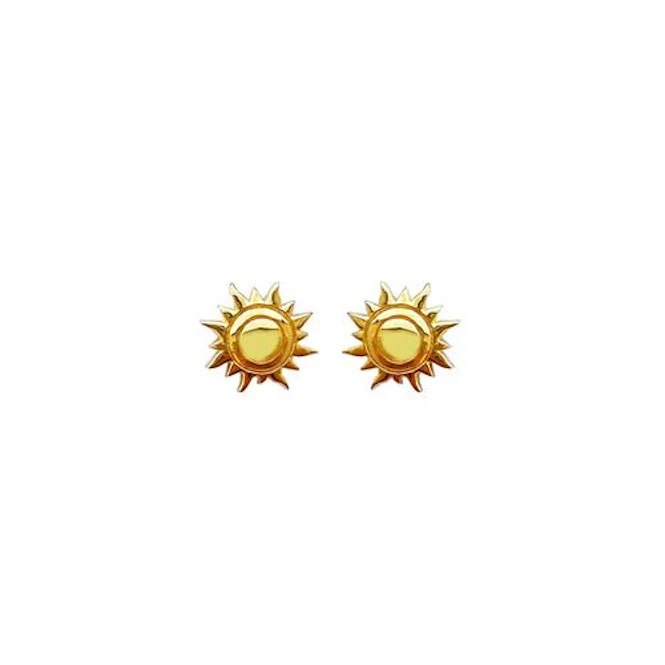 Sun Earrings in Gold