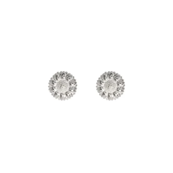 Sunflower Earrings in Sterling Silver