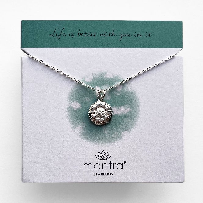 Sunflower Necklace in Sterling Silver - Image 3