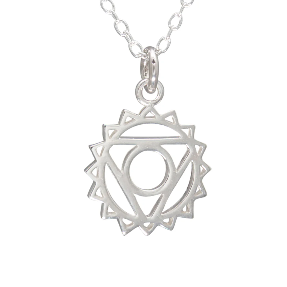 Throat Chakra Necklace in Sterling Silver