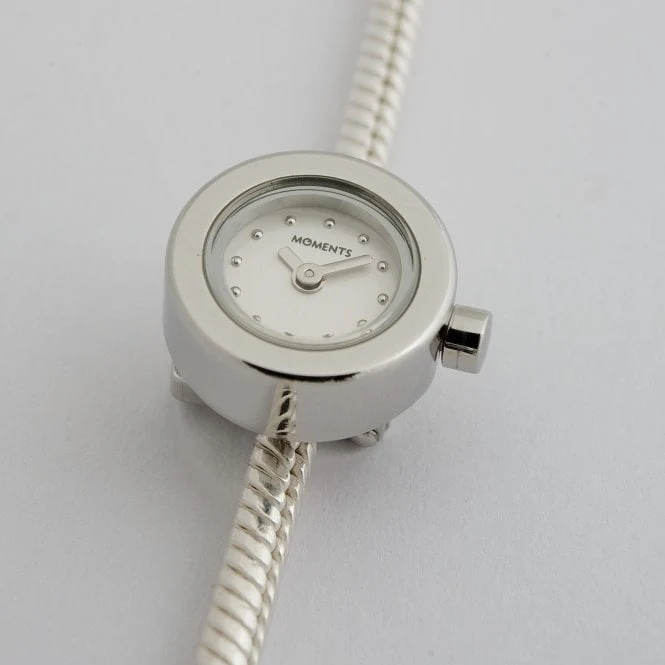 Mother Of Pearl & Silver Watch Charm for Charm Bracelets