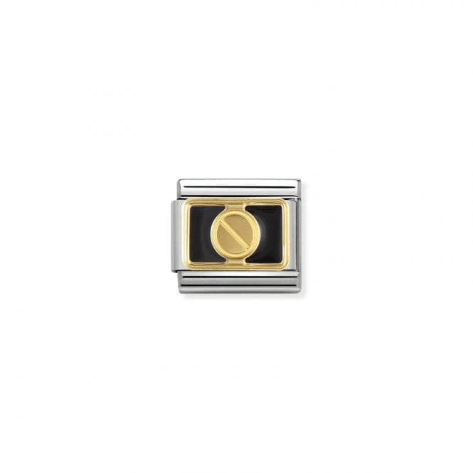 Classic Enamel and Gold Black Screw Fashion & Fun Charms