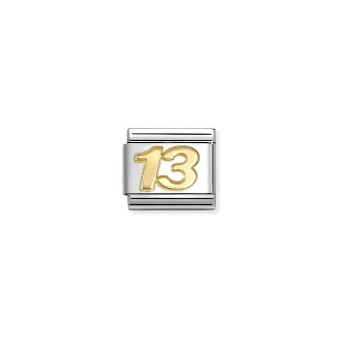 Classic Gold 13 Number Charms