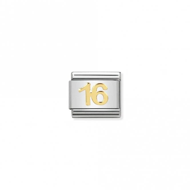 Classic Gold 16 Number Charms
