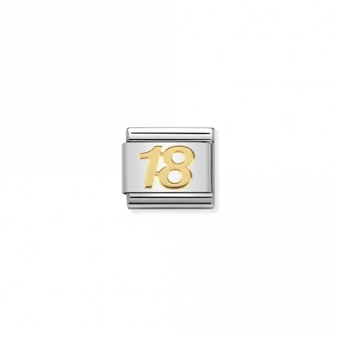 Classic Gold 18 Number Charms