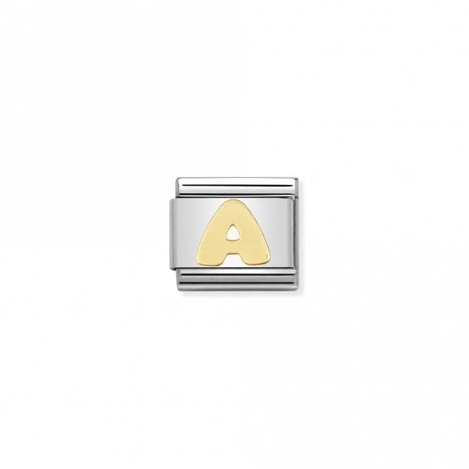 Classic Gold A Letter Charms
