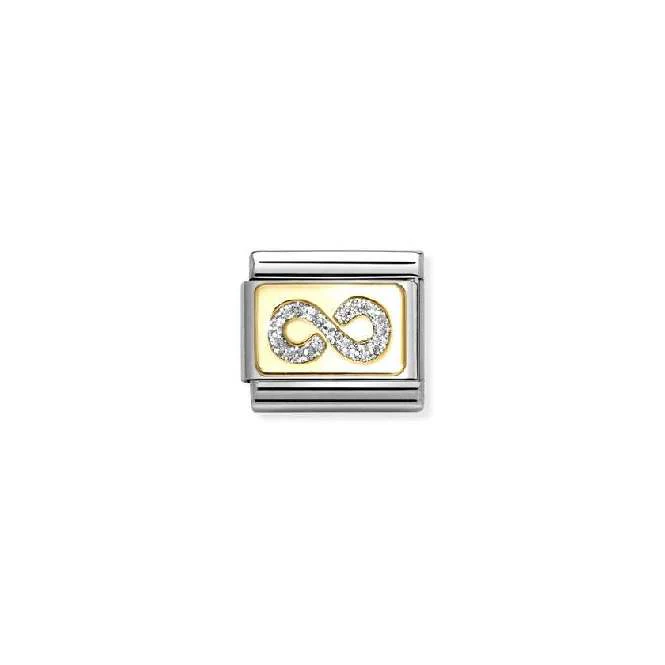 Classic Gold and Enamel Glitter Infinito Fashion & Fun Charms