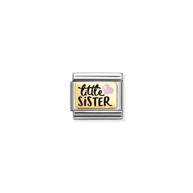 Classic Gold and Enamel Little Sister Friends & Family Charms