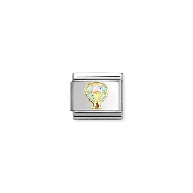 Classic Gold and Enamel Multicoloured Hot Air Balloon Fashion & Fun Charms