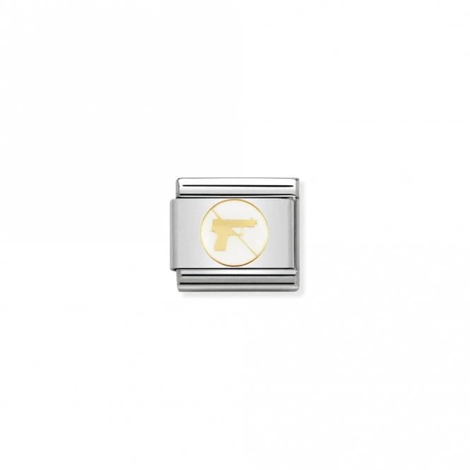 Classic Gold and Enamel No War Peace Charms