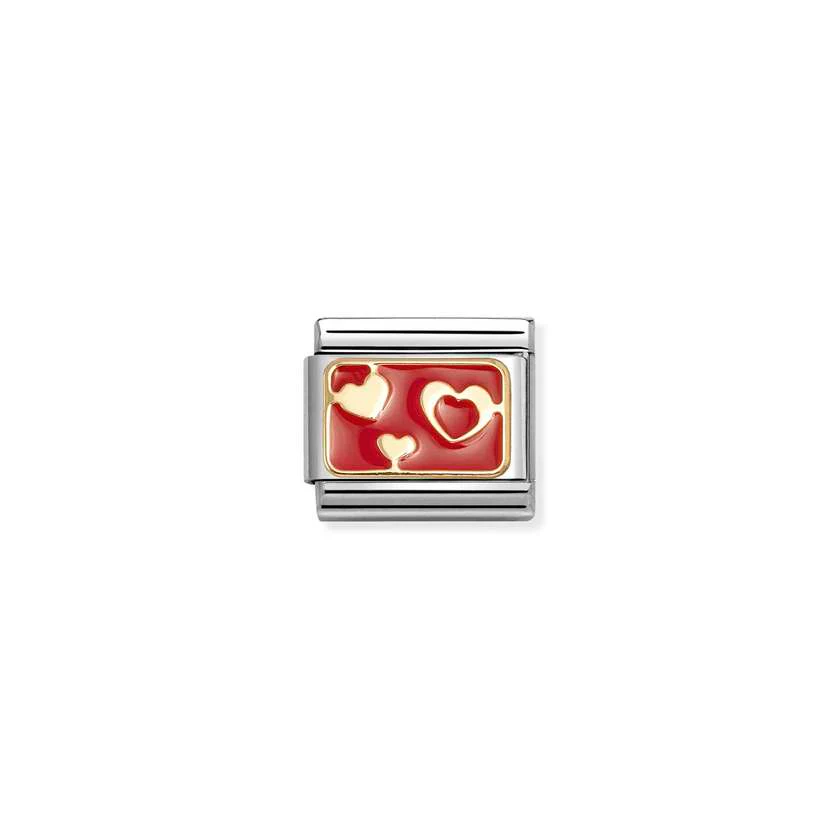 Classic Gold and Enamel Various Red Hearts Love & Hearts Charms