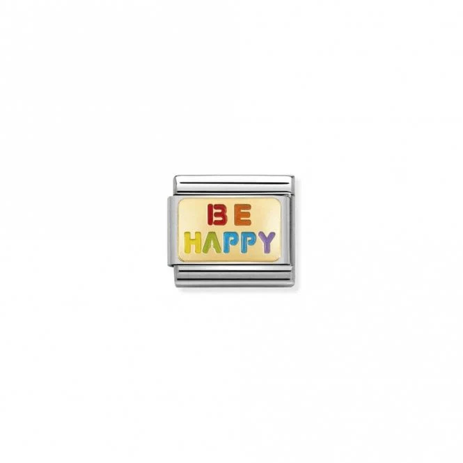 Classic Gold Be Happy Rainbow Friends & Family Charms