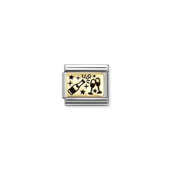 Classic Gold Cheers Birthday & Birthstones Charms