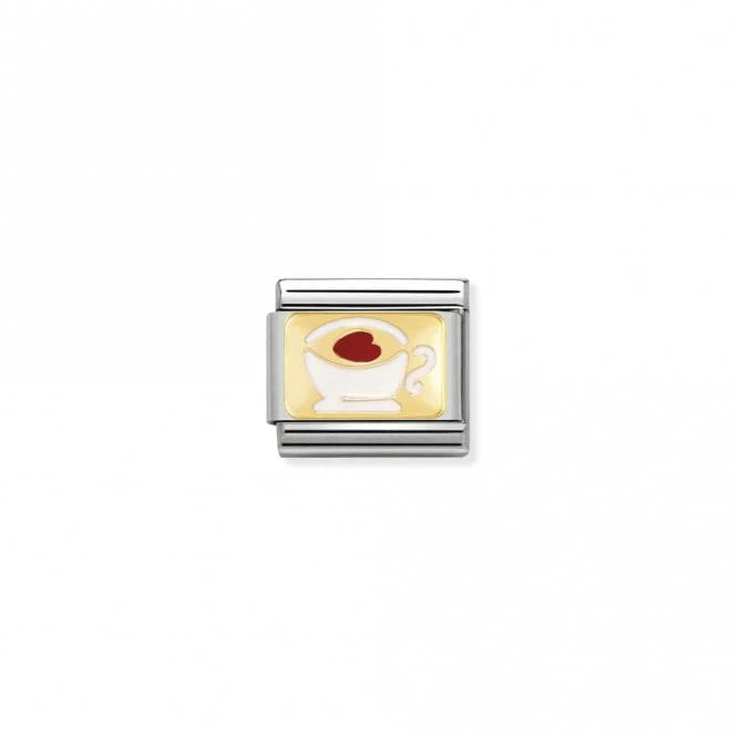 Classic Gold Cup with Heart Food & Drink Charms