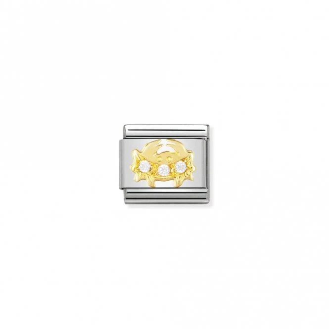 Classic Gold CZ Cancer Zodiac Charms