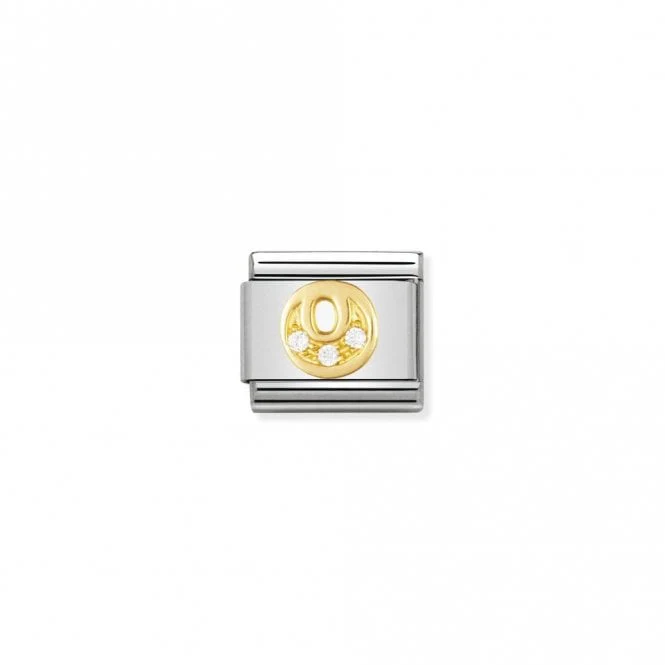 Classic Gold CZ O Letter Charms