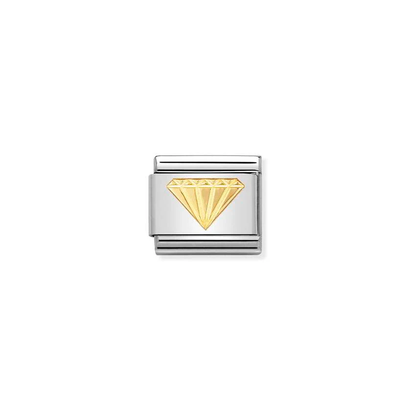 Classic Gold Diamond Shape Good Luck Charms