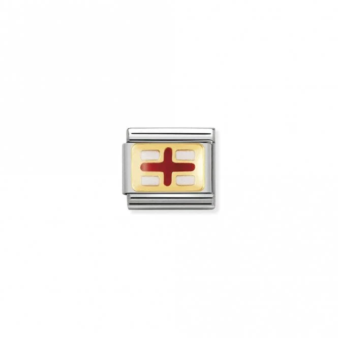 Classic Gold Flag of England Travel Charms