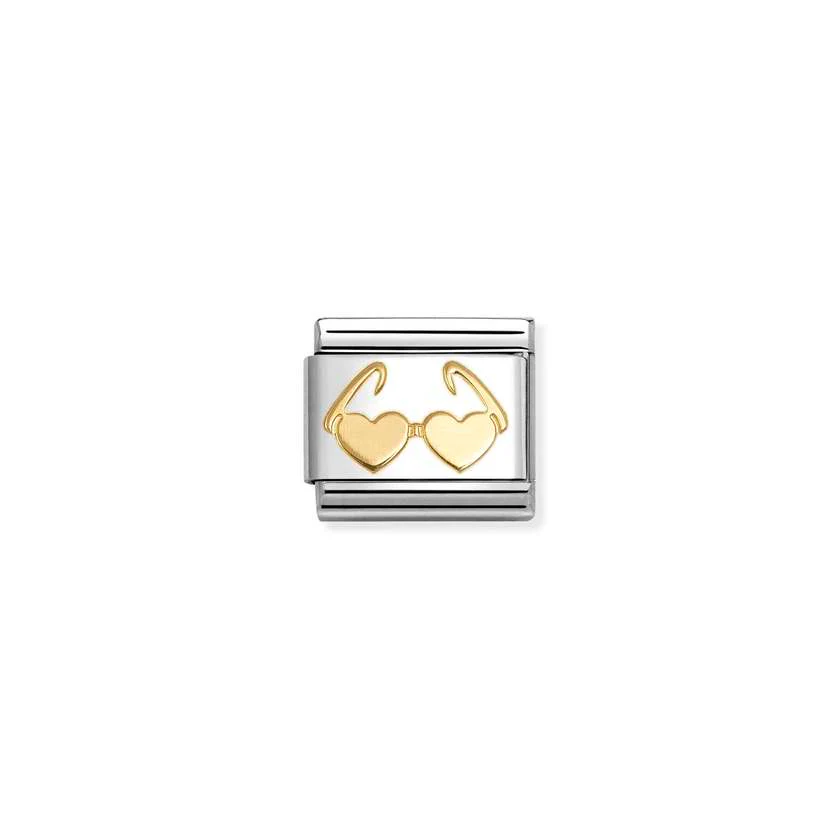 Classic Gold Heart Glasses Love & Hearts Charms
