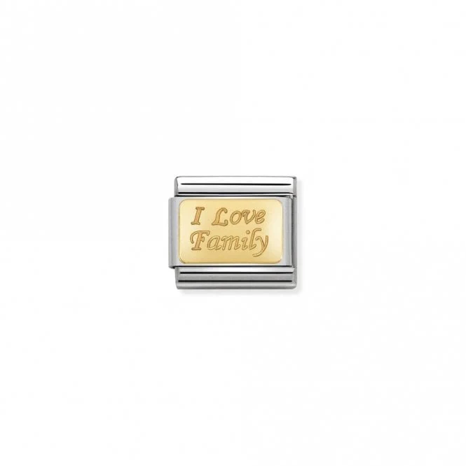 Classic Gold I Love Family Friends & Family Charms