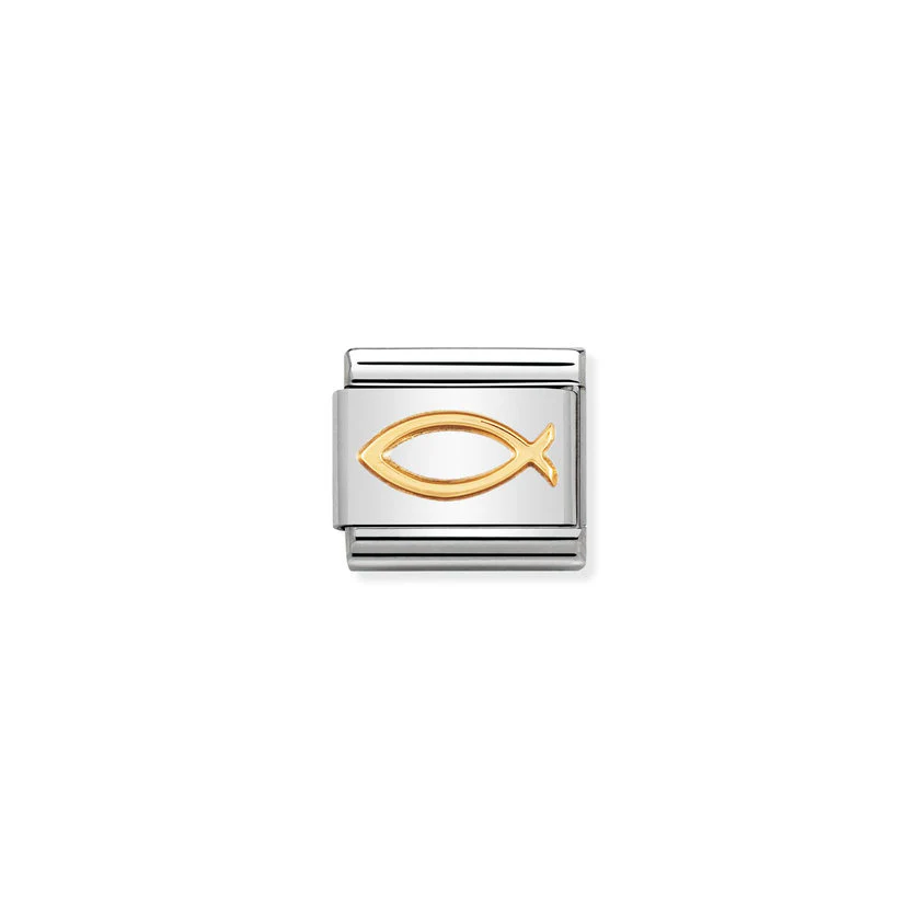 Classic Gold Ichthys Faith & Religion Charms