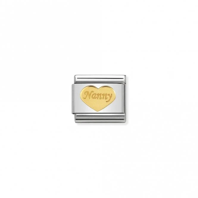 Classic Gold Nanny Heart Friends & Family Charms