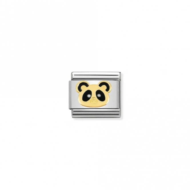 Classic Gold Panda Head Animal Charms