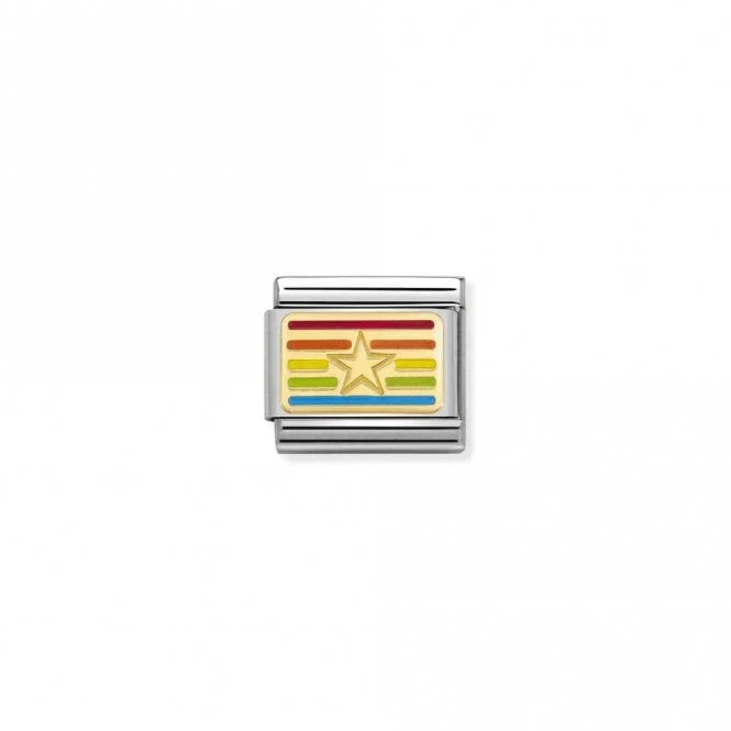 Classic Gold Rainbow Star Flag Fairytale & Fantasy Charms