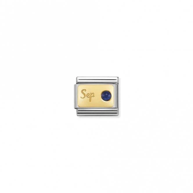 Classic Gold September Sapphire Birthday & Birthstone Charms