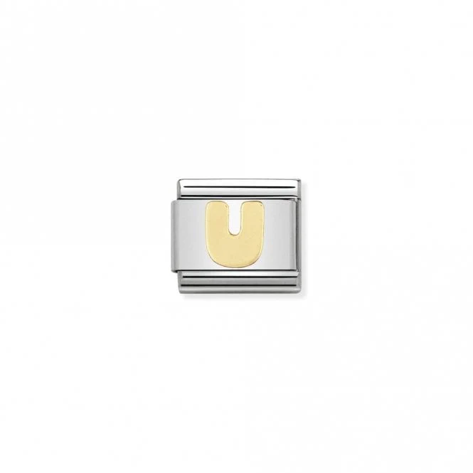 Classic Gold U Letter Charms