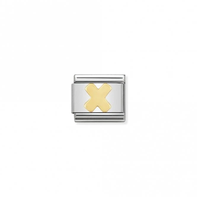 Classic Gold X Letter Charms