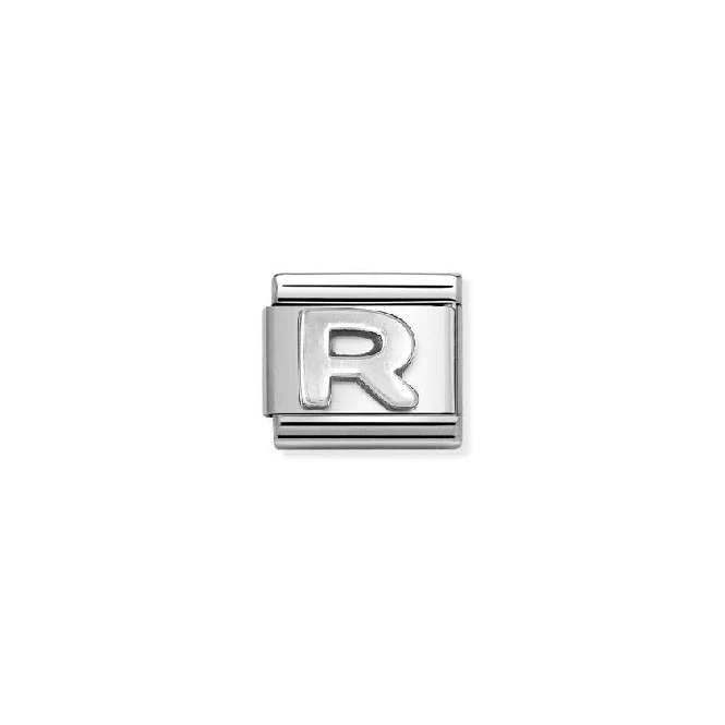 Classic Oxidised Silver R Letters & Numbers Charms