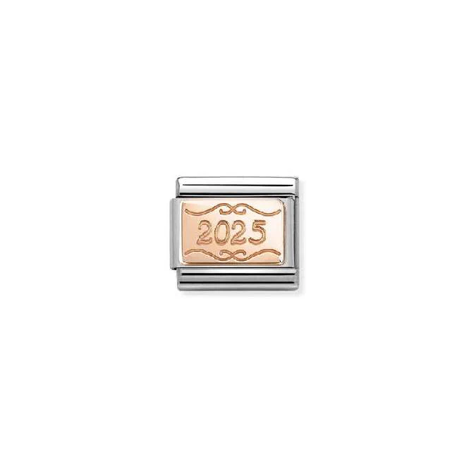 Classic Rose Gold 2025 Birthday & Birthstones Charms
